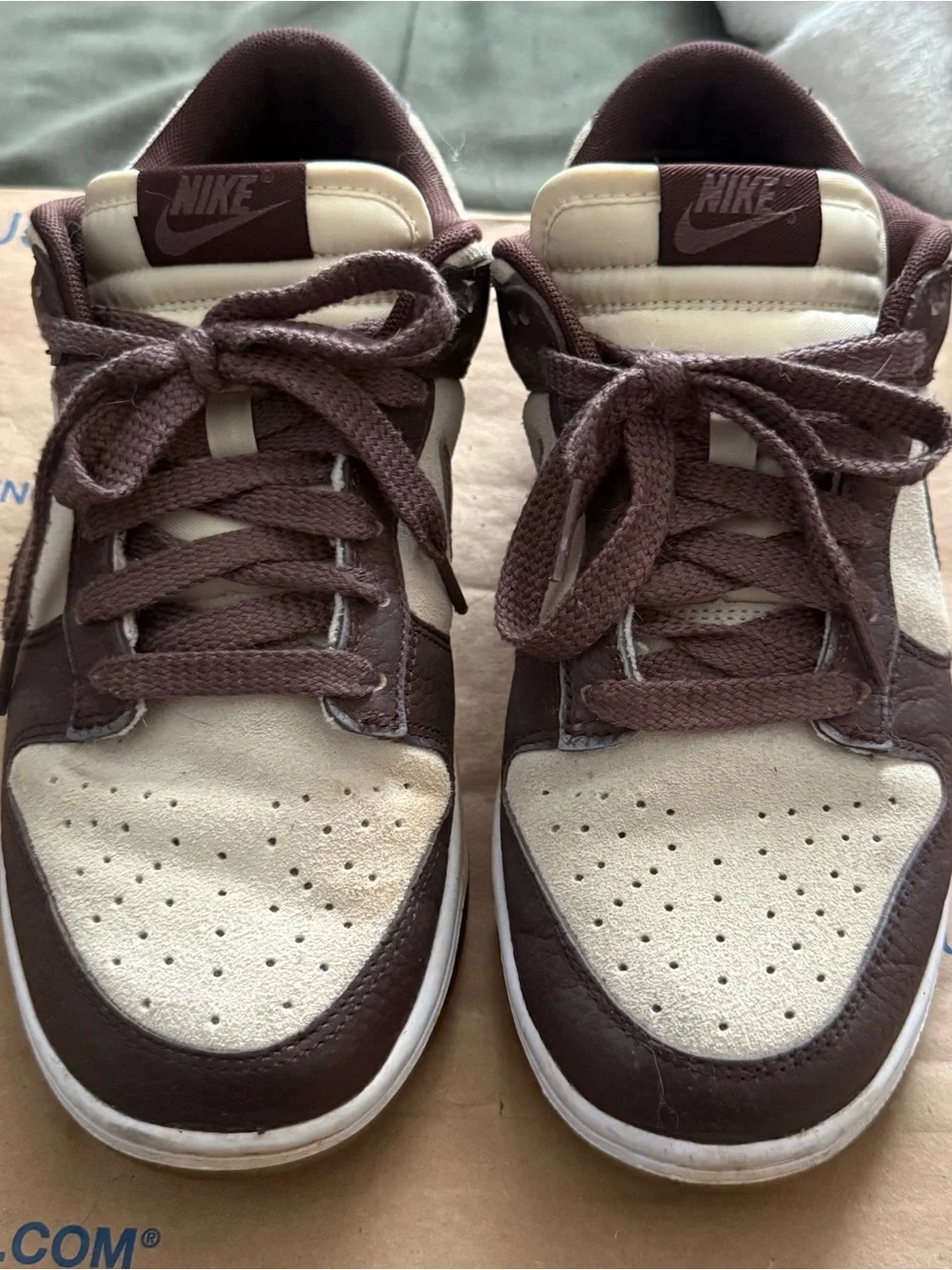 Nike women’s  Brown and Cream Low-Top Sneakers